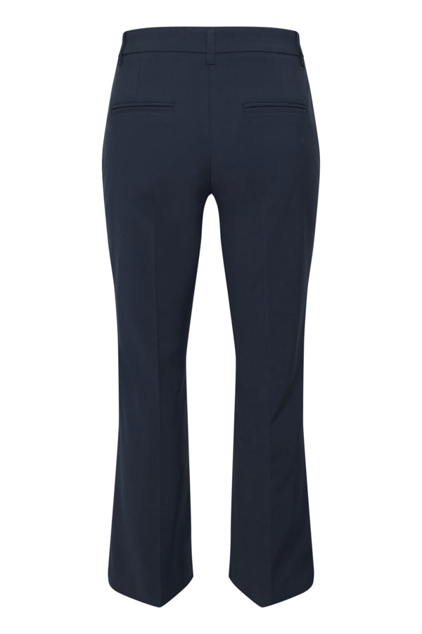 Bindy pant straight dökkbláar