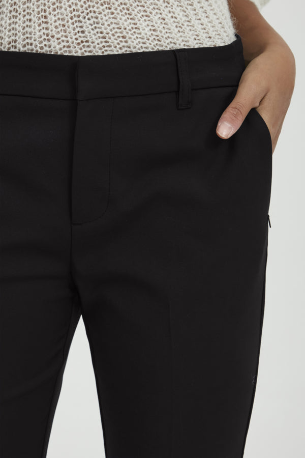 Bindy pant svartar straight