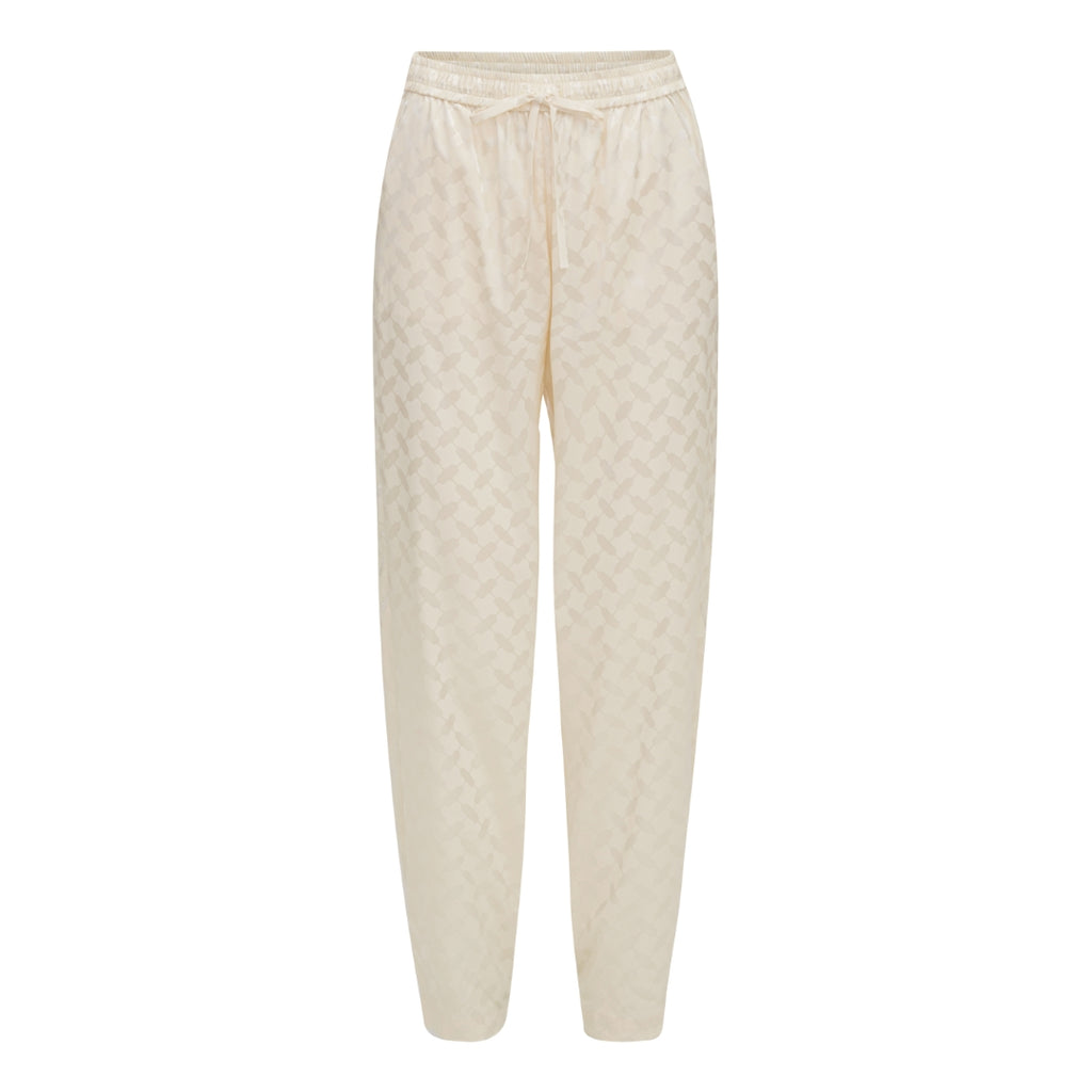 Cora pants Ivory Keffiyeh Jaquard