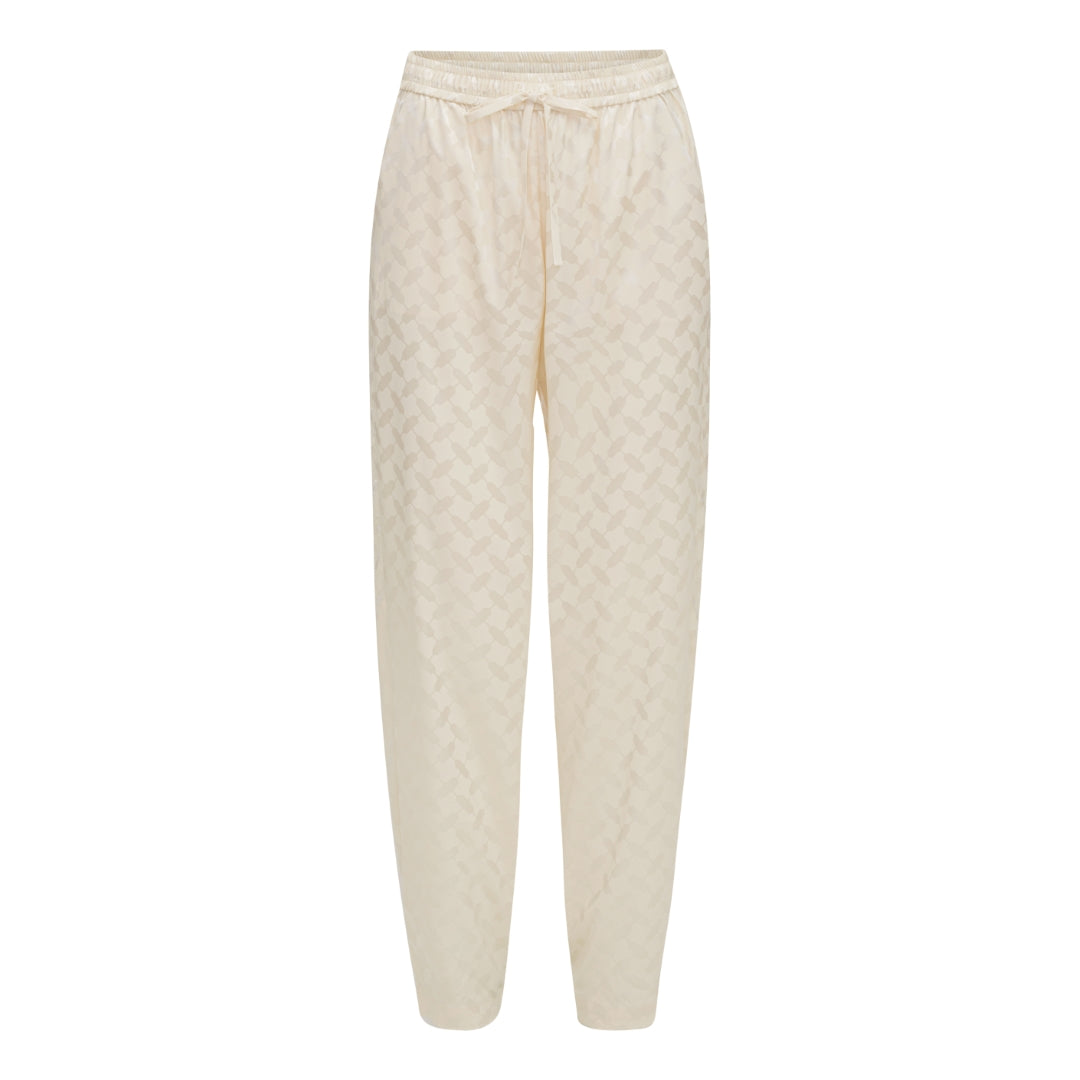 Cora pants Ivory Keffiyeh Jaquard