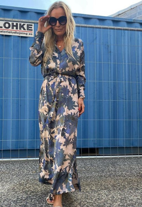 Nakita Maxi dress - Indigo flower