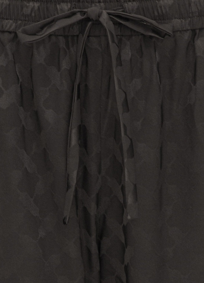 Cora pants Black Keffiyeh Jaquard