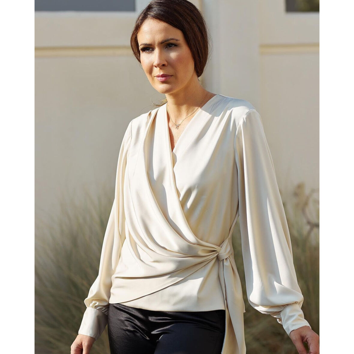Ines blouse Latte ivory