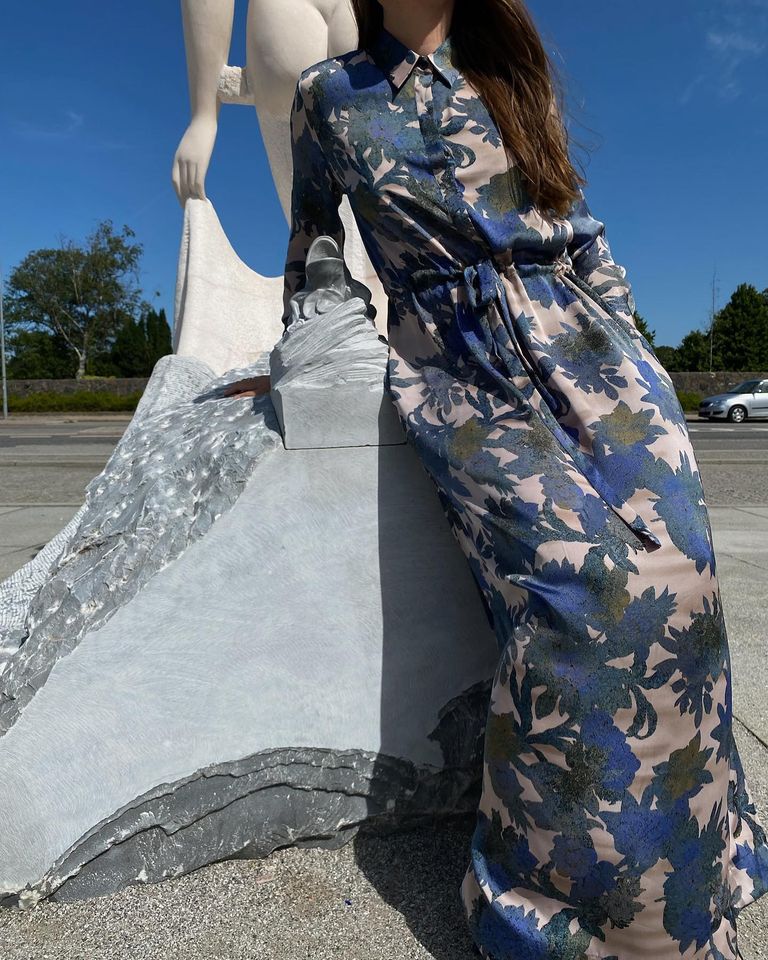 Nakita Maxi dress - Indigo flower