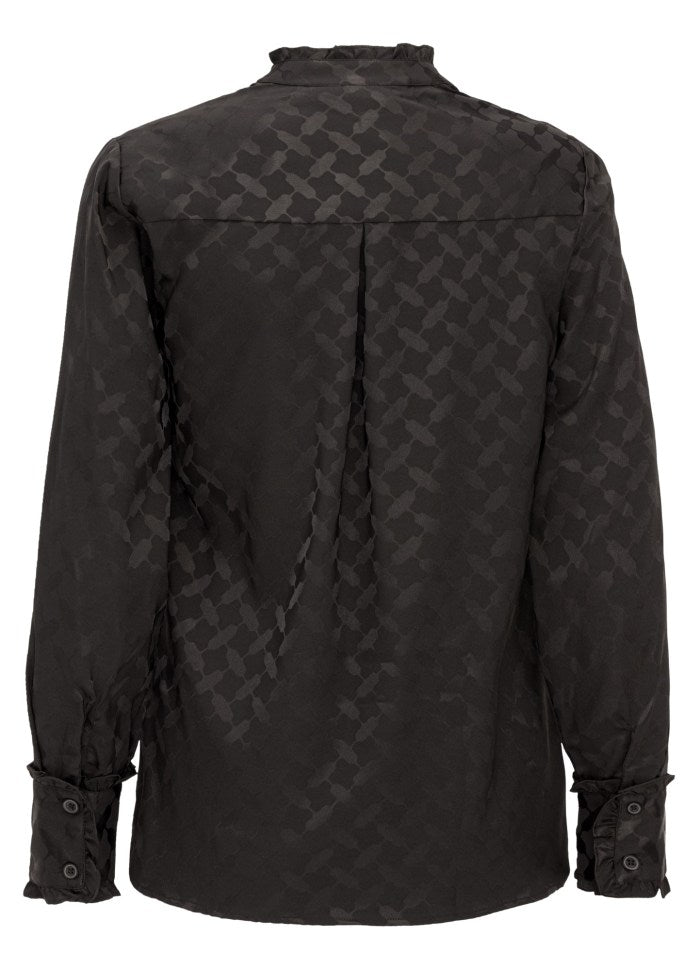 Trinity blússa Black Keffiyeh Jacquard